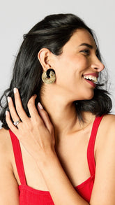 JMR Large Signature Earring