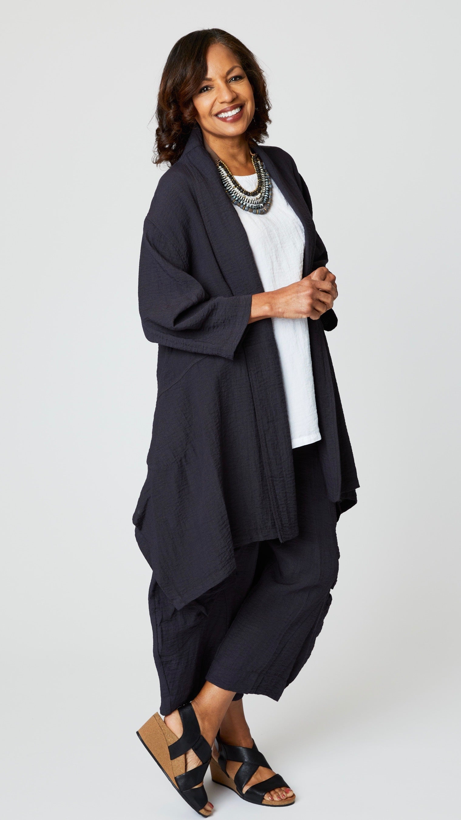 Gerties 11 Stitch Gaia Jacket - Black Pearl