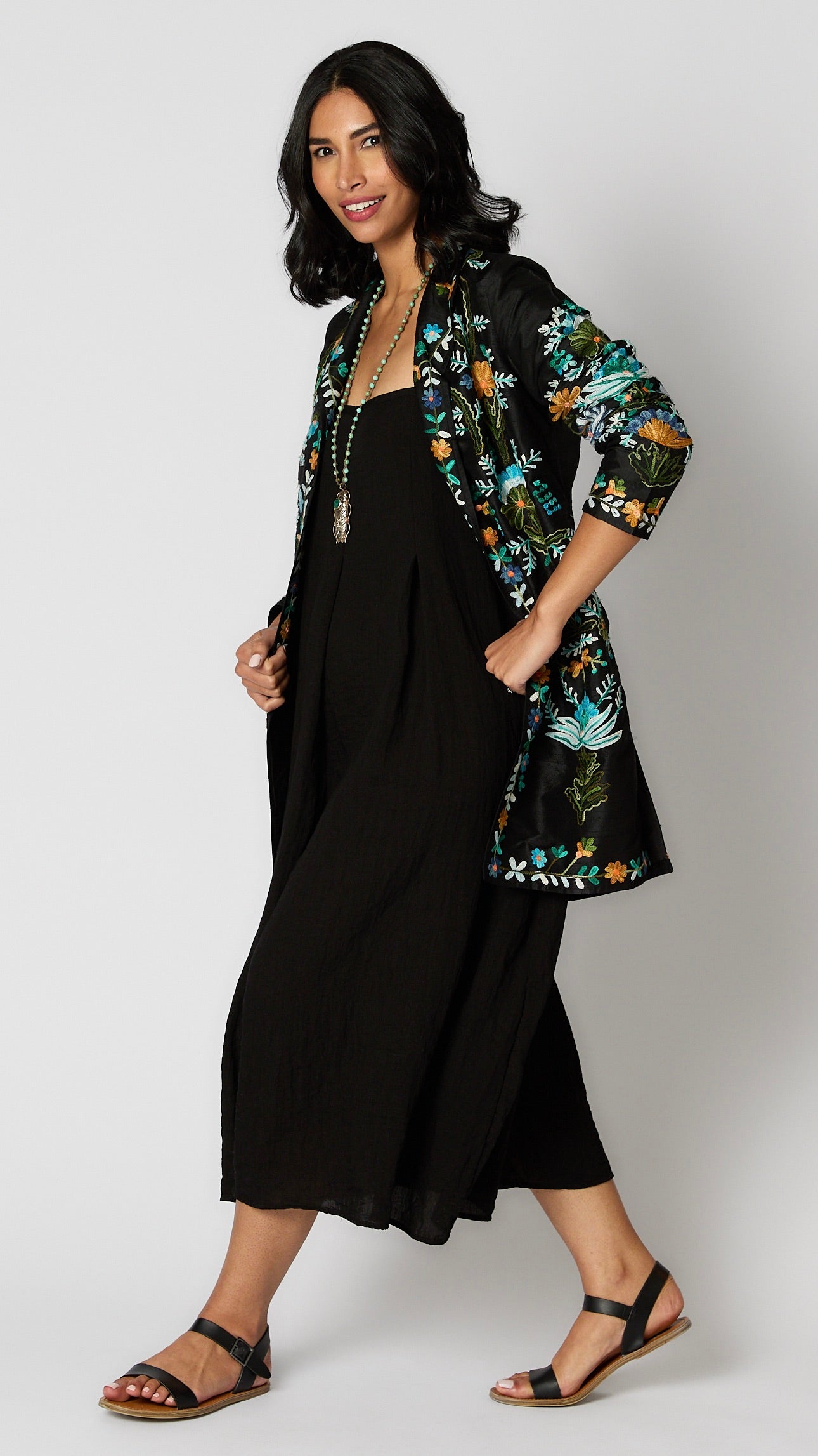 Heritage Embroidered Silk Duster