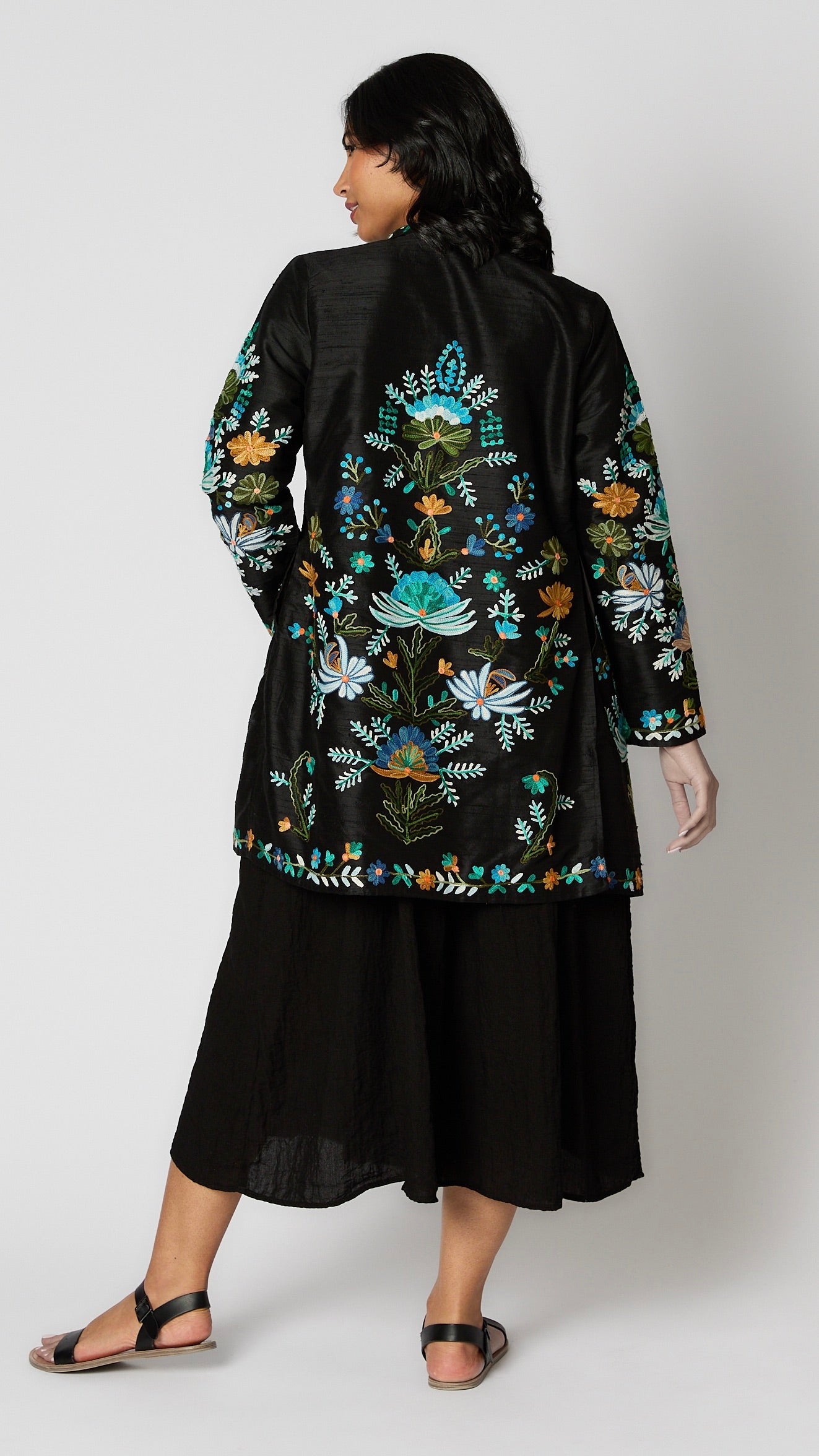 Heritage Embroidered Silk Duster