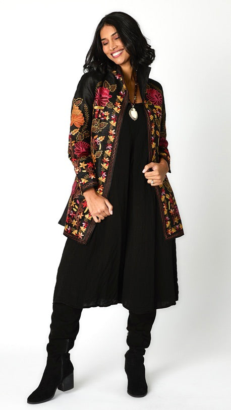 Heritage Embroidered Silk Duster