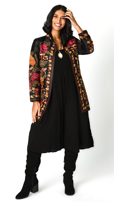 Heritage Embroidered Silk Duster