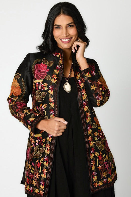 Heritage Embroidered Silk Duster