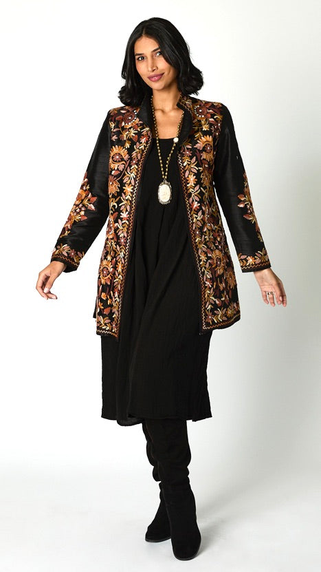 Heritage Embroidered Silk Duster