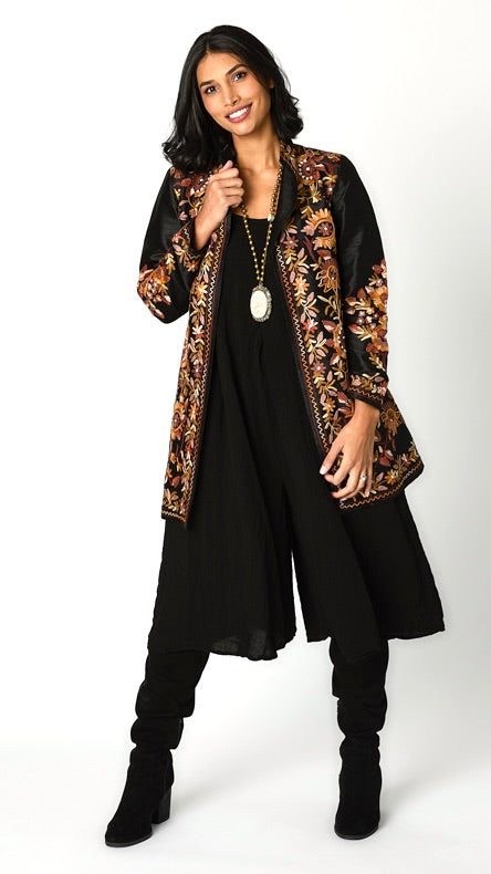 Heritage Embroidered Silk Duster
