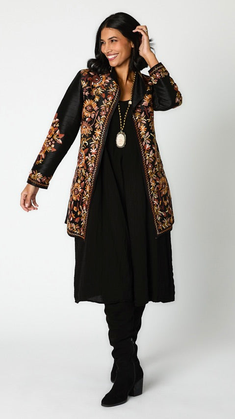 Heritage Embroidered Silk Duster