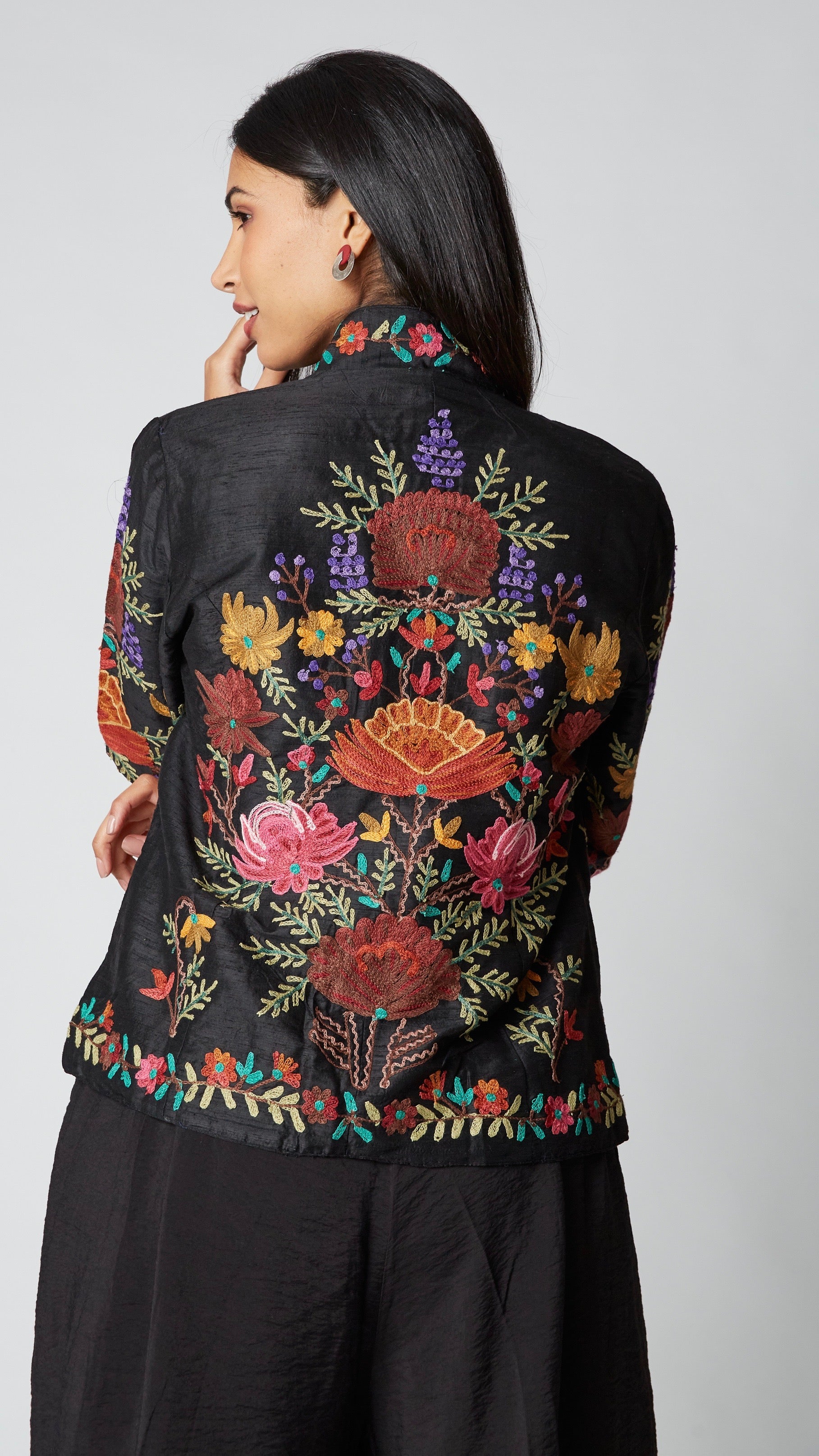Heritage Embroidered Silk Jacket