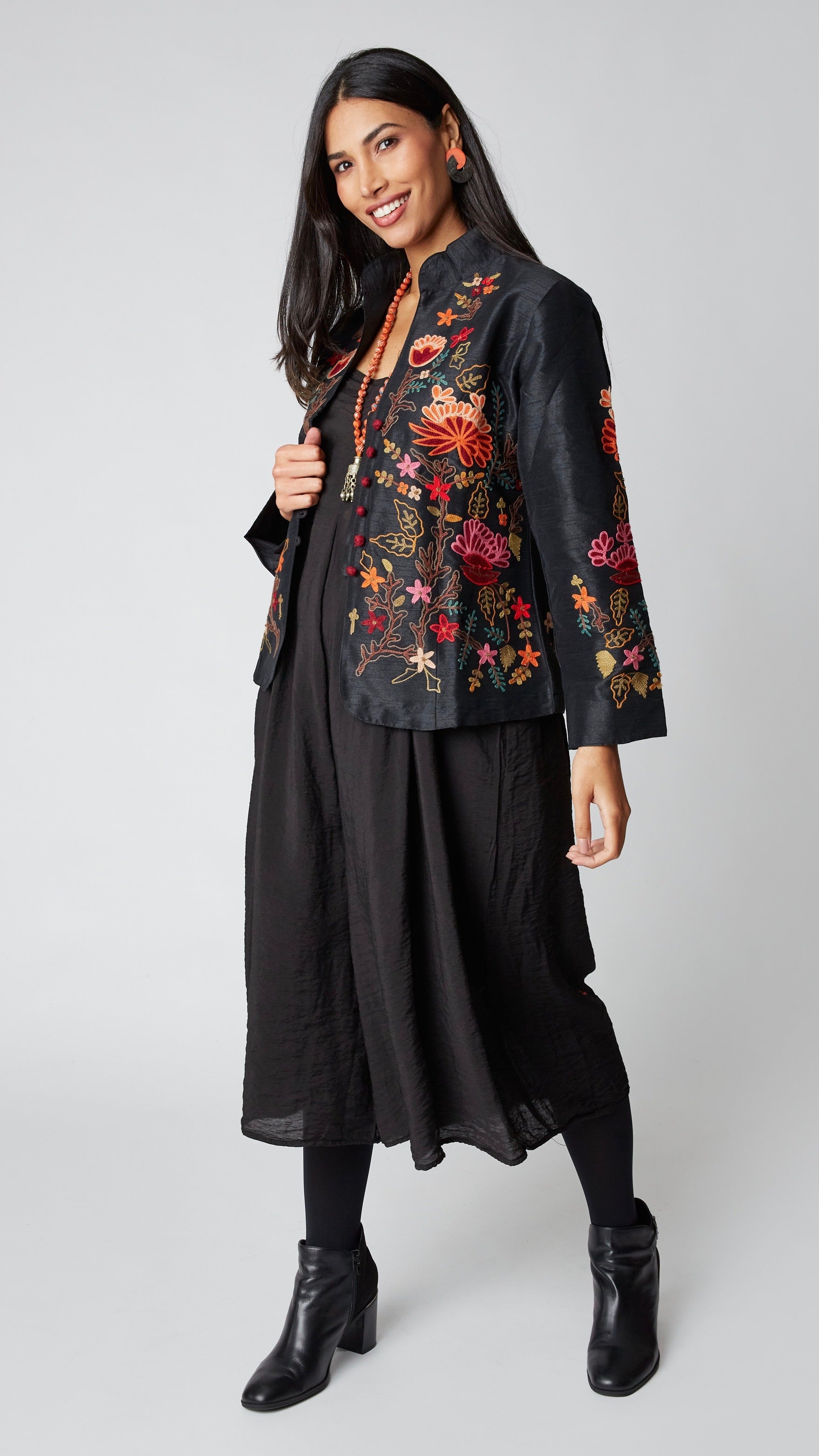 Heritage Embroidered Silk Jacket