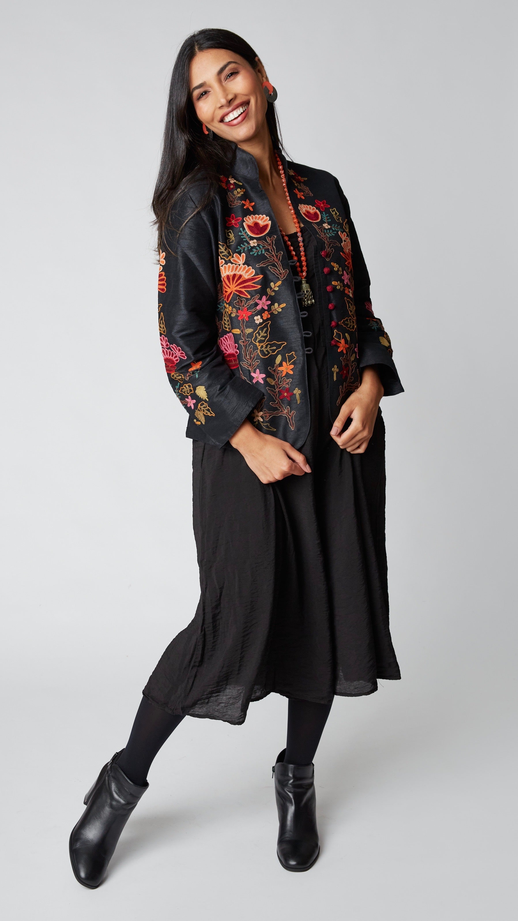 Heritage Embroidered Silk Jacket