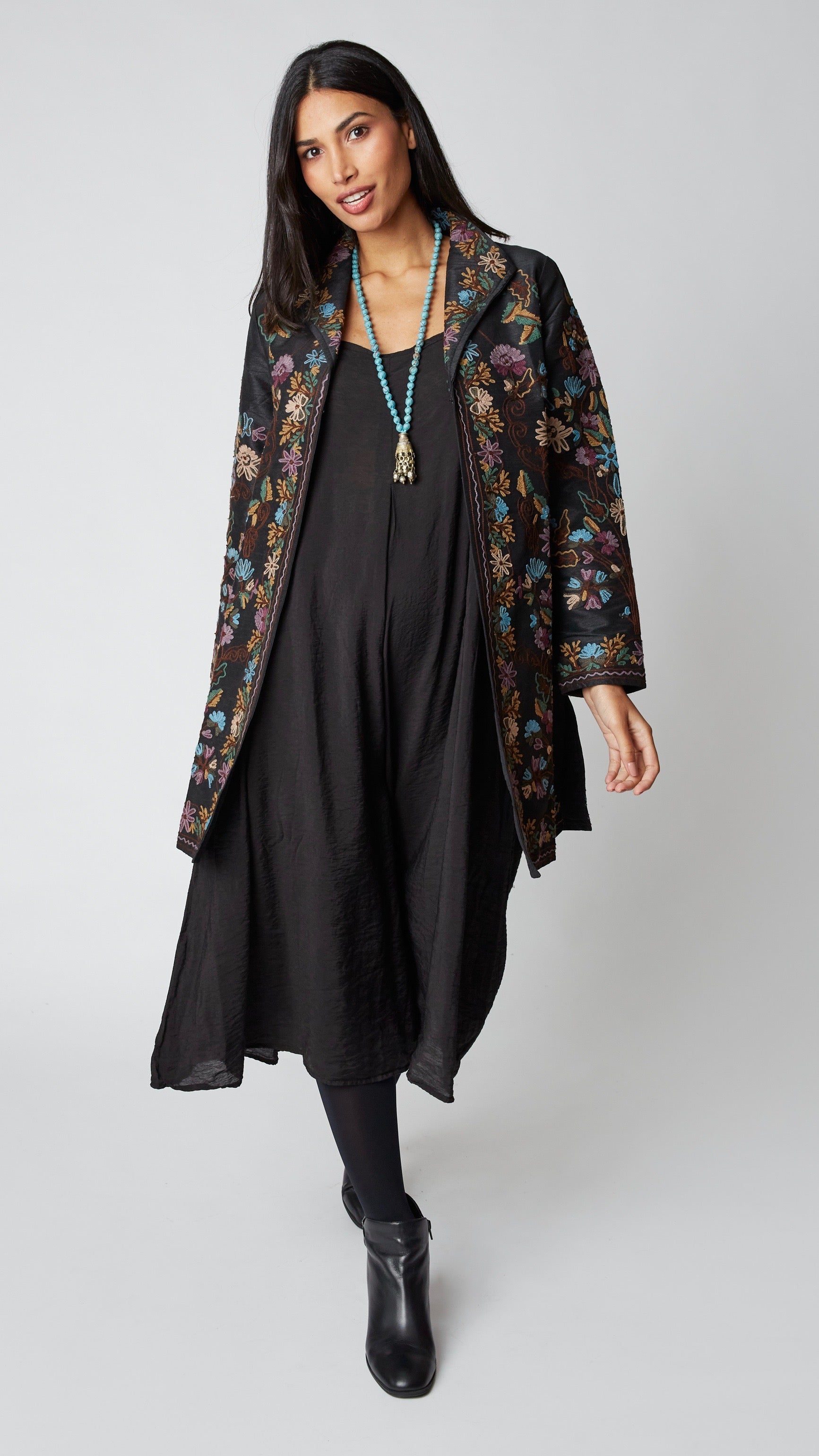 Heritage Embroidered Silk Duster