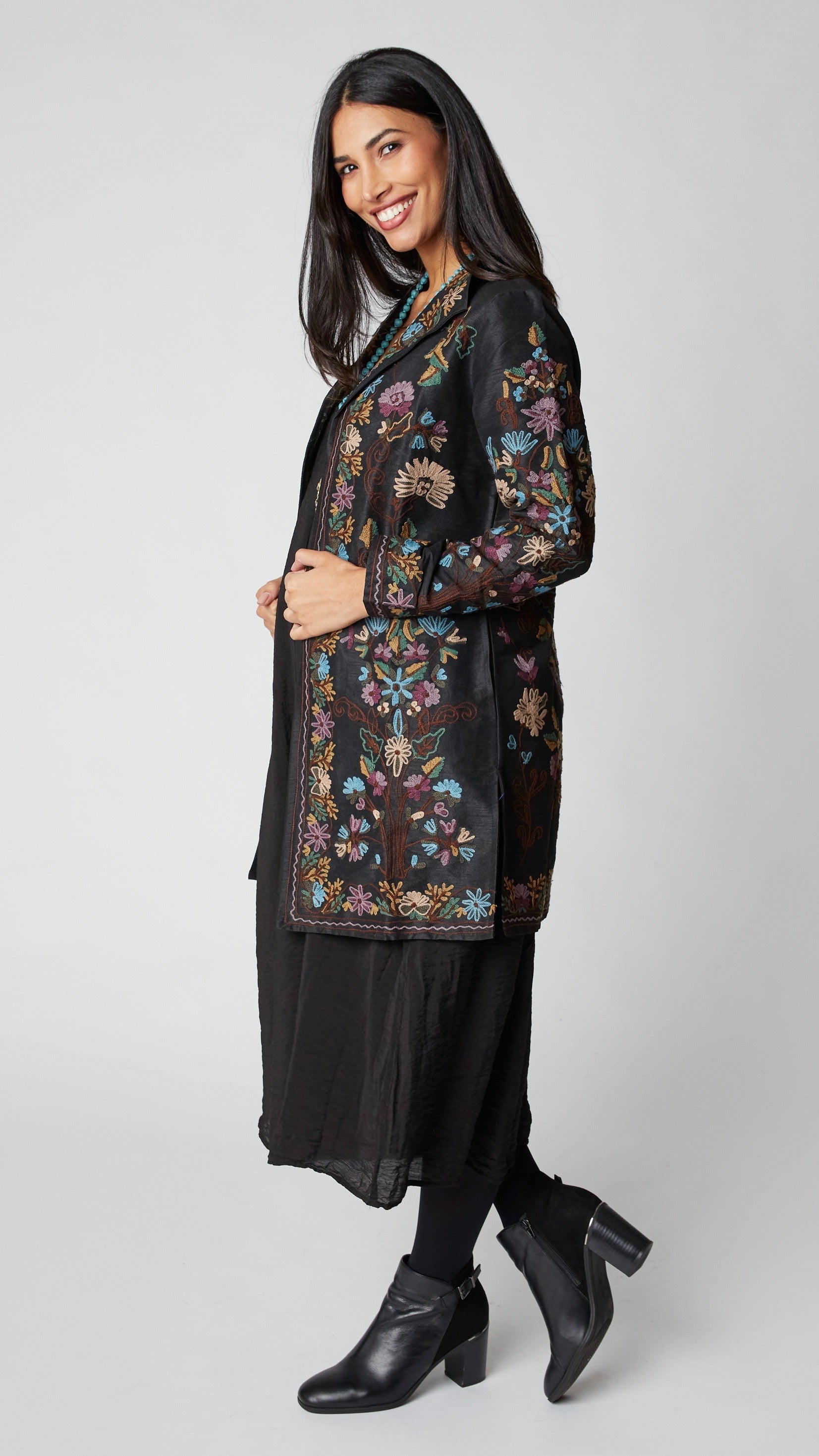 Heritage Embroidered Silk Duster