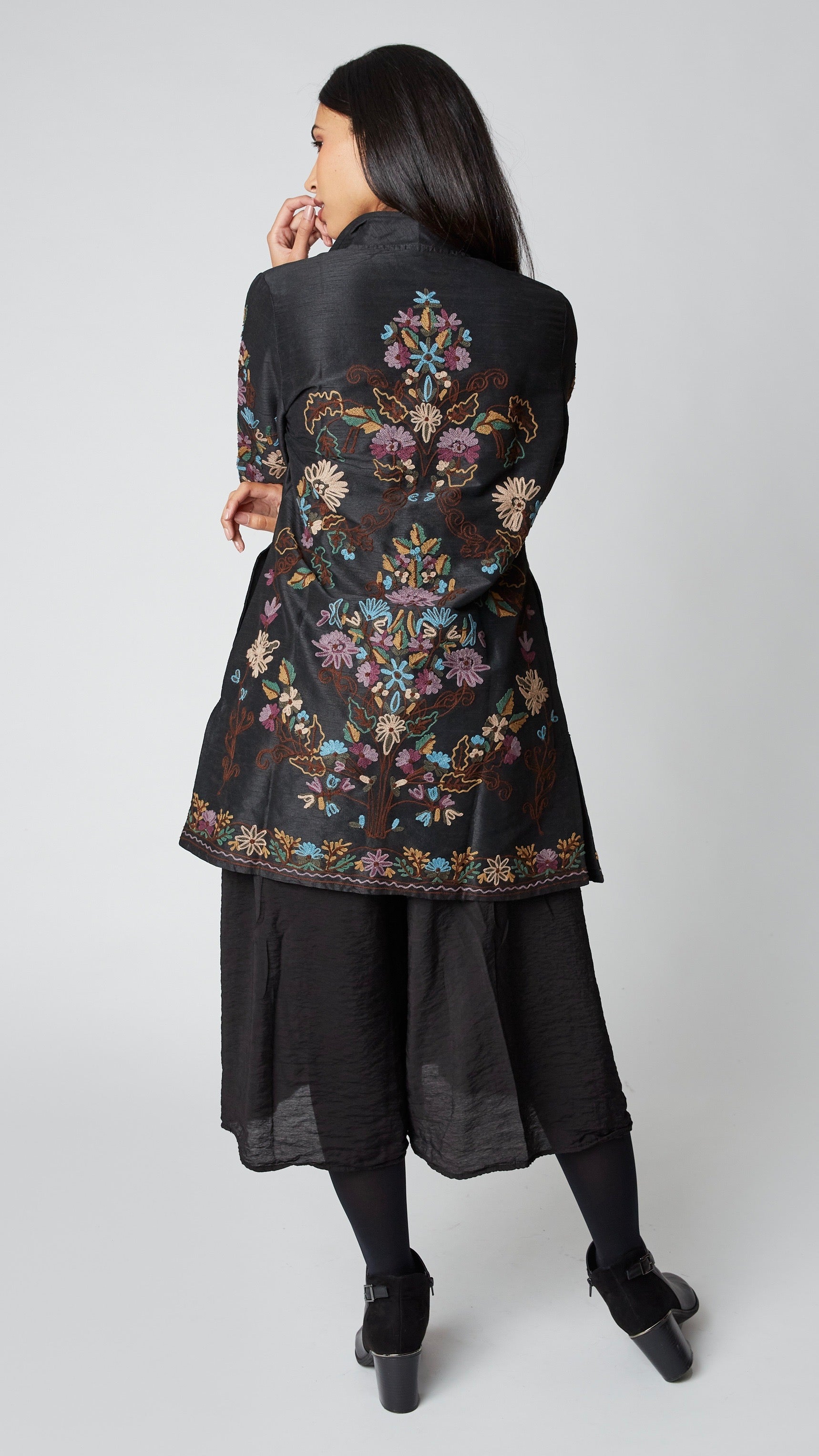 Heritage Embroidered Silk Duster