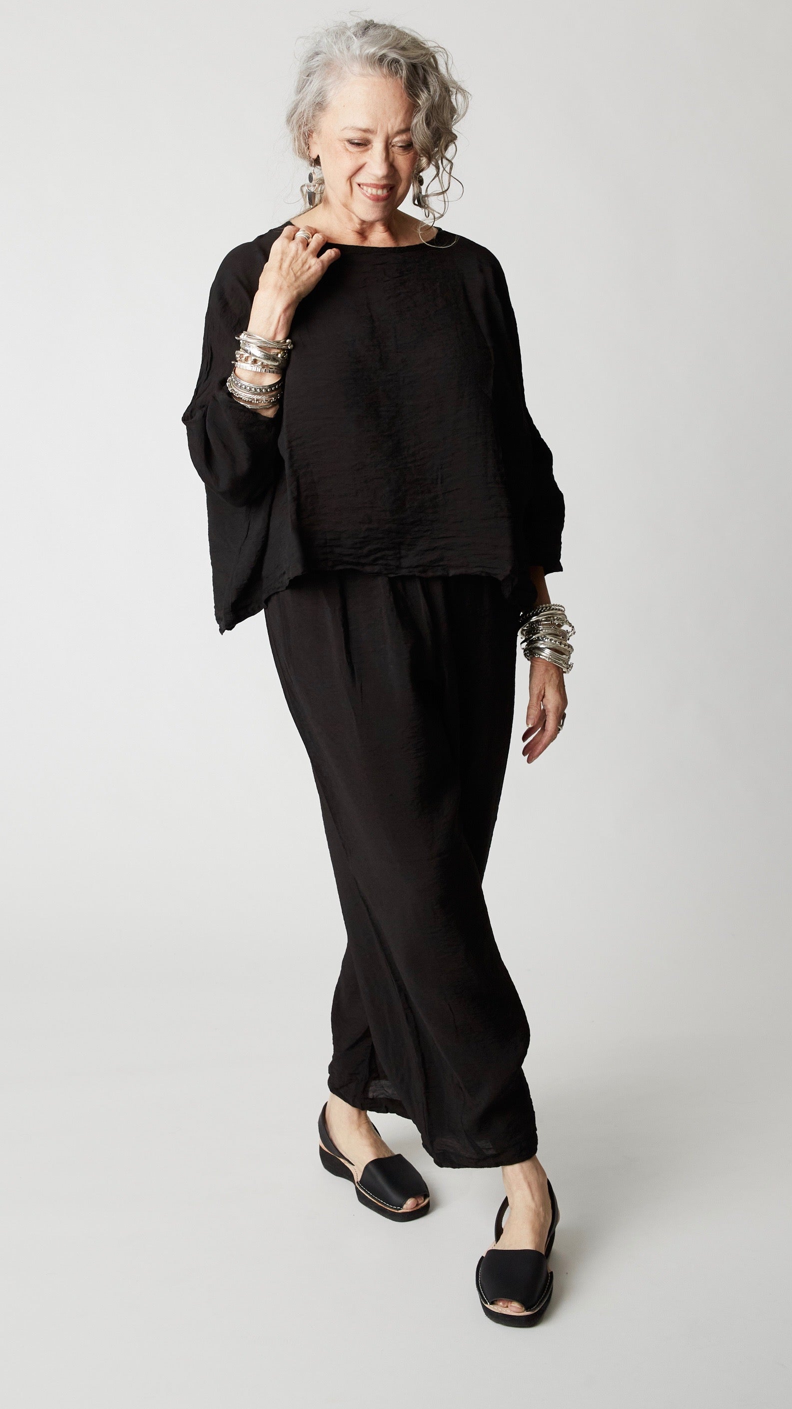 Cropped Dart Pant Parachute Rayon