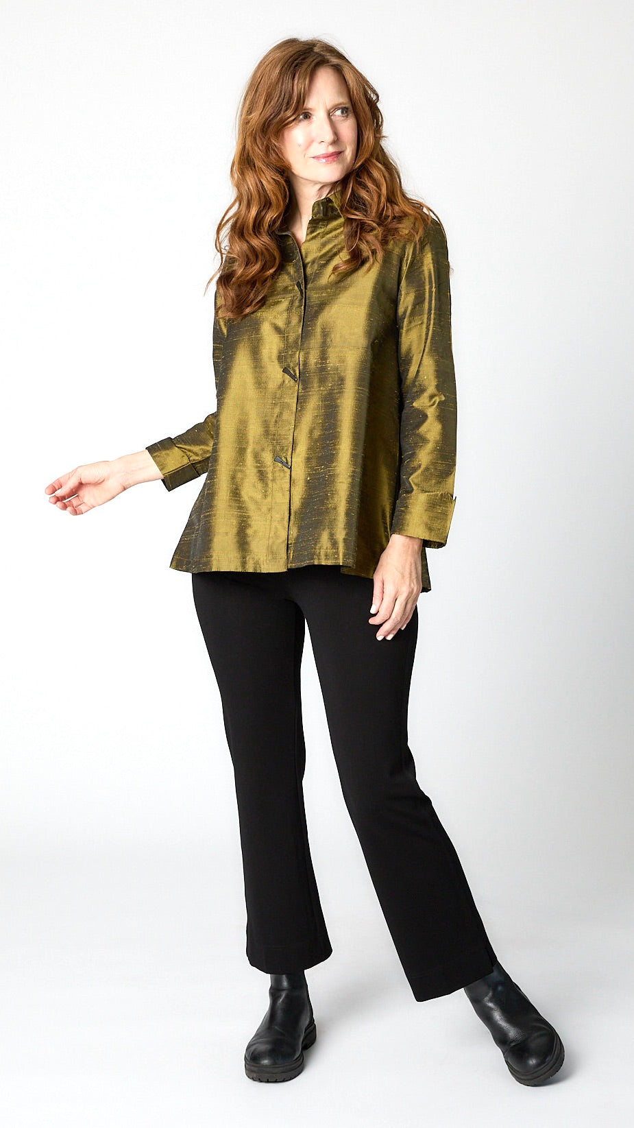 A-Line Silk Cocktail Blouse